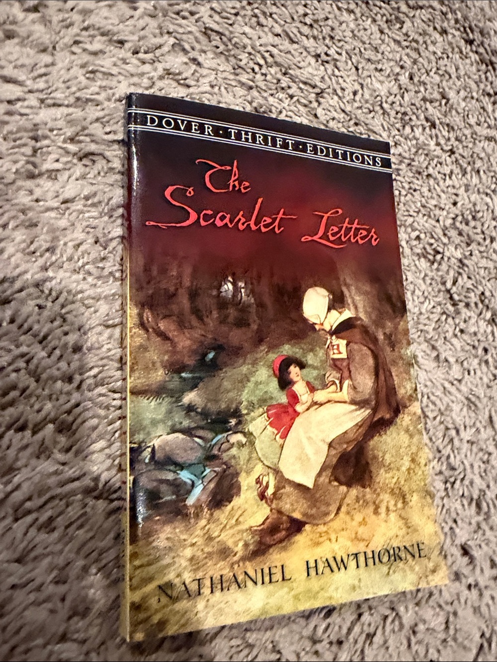 Dover Thrift Editions: The Scarlet Letter Paperback - Red, Cream, Brown